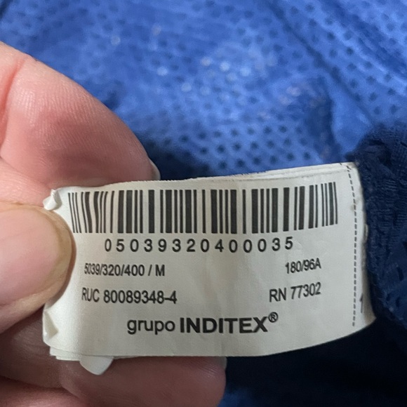 Zara Men’s Mesh Shirt Game On Style Strong Blue/Gold Football Jersey Medium - Picture 3 of 8